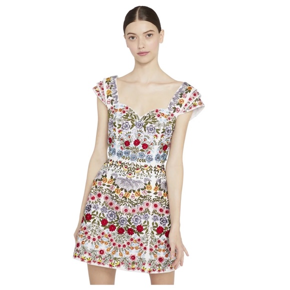 ALICE + OLIVIA Roz Crystal Beaded Mini Dress - Picture 6 of 17